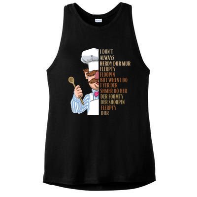 Swedish Chef Vert Der Ferk Ladies PosiCharge Tri-Blend Wicking Tank