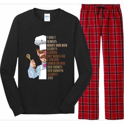 Swedish Chef Vert Der Ferk Long Sleeve Pajama Set