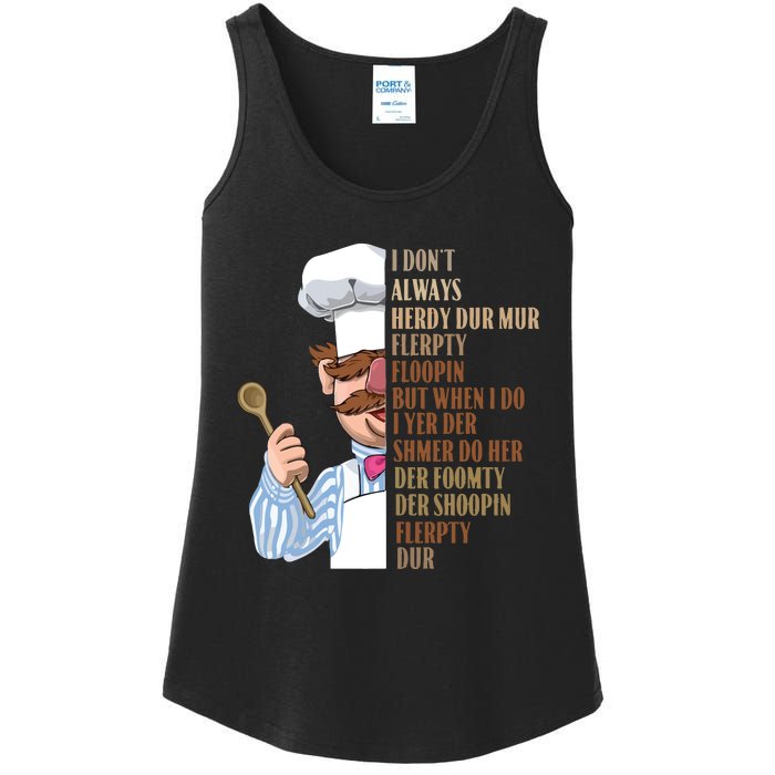 Swedish Chef Vert Der Ferk Ladies Essential Tank