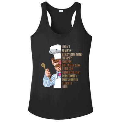 Swedish Chef Vert Der Ferk Ladies PosiCharge Competitor Racerback Tank