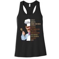 Swedish Chef Vert Der Ferk Women's Racerback Tank