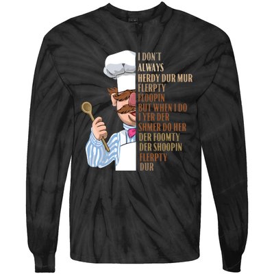 Swedish Chef Vert Der Ferk Tie-Dye Long Sleeve Shirt