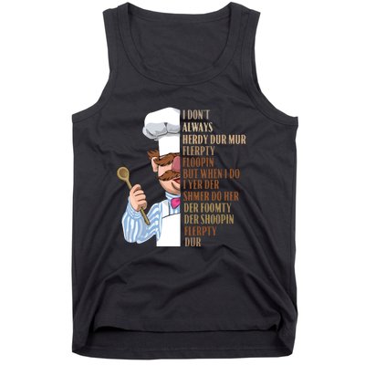 Swedish Chef Vert Der Ferk Tank Top