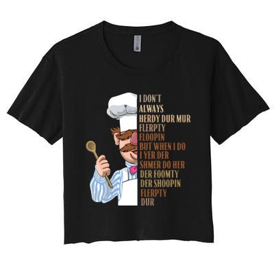 Swedish Chef Vert Der Ferk Women's Crop Top Tee