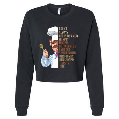 Swedish Chef Vert Der Ferk Cropped Pullover Crew