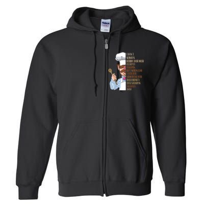 Swedish Chef Vert Der Ferk Full Zip Hoodie