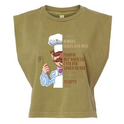 Swedish Chef Vert Der Ferk Garment-Dyed Women's Muscle Tee