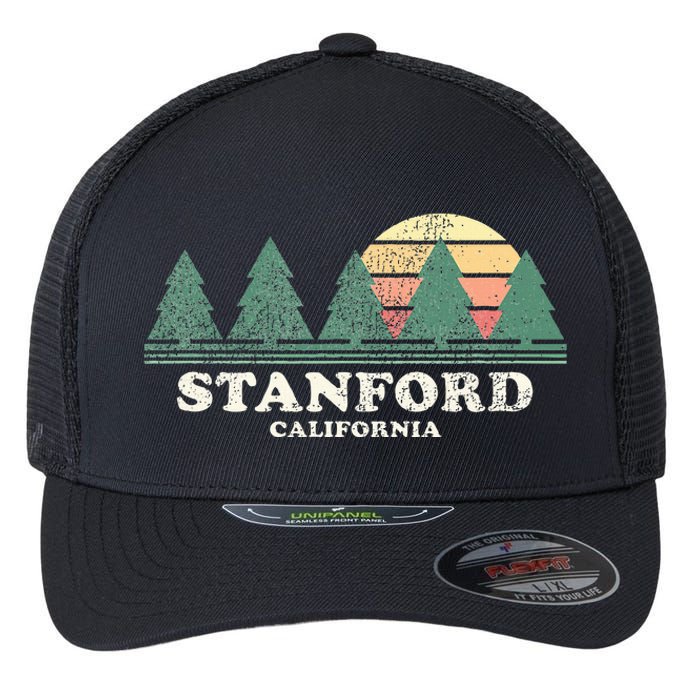 S.T.A.N.F.O.R.D Ca Vintage Throwback Retro 70s Design Flexfit Unipanel Trucker Cap