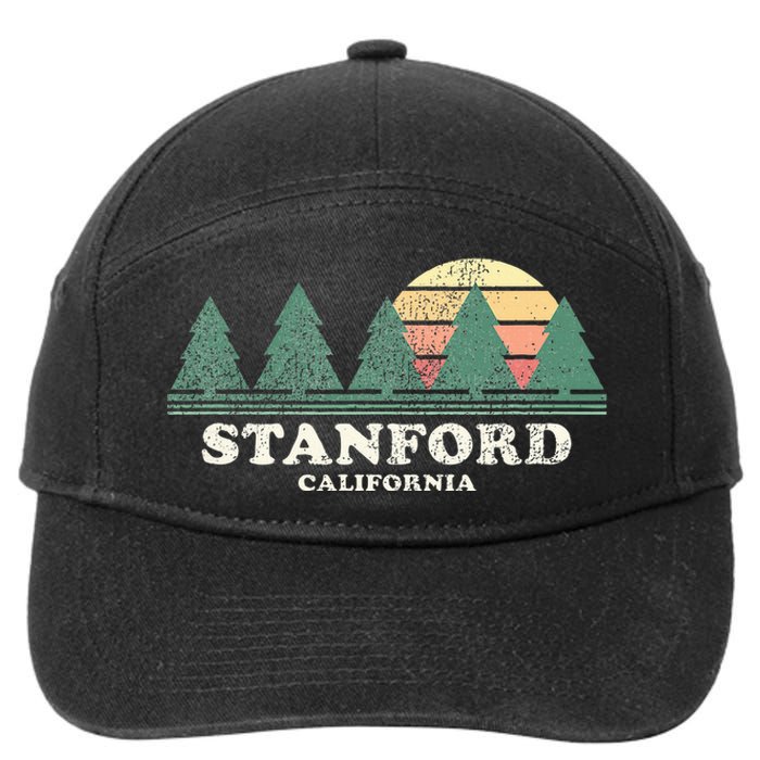 S.T.A.N.F.O.R.D Ca Vintage Throwback Retro 70s Design 7-Panel Snapback Hat