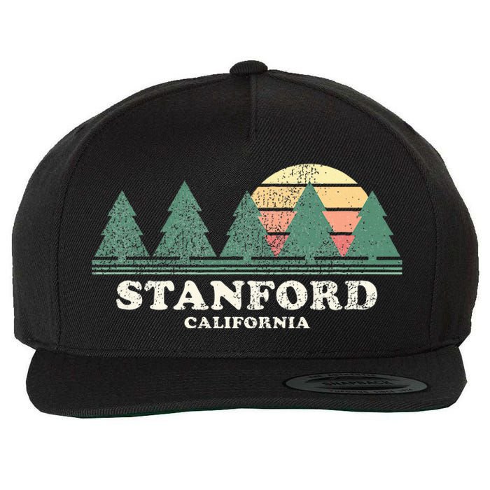 S.T.A.N.F.O.R.D Ca Vintage Throwback Retro 70s Design Wool Snapback Cap