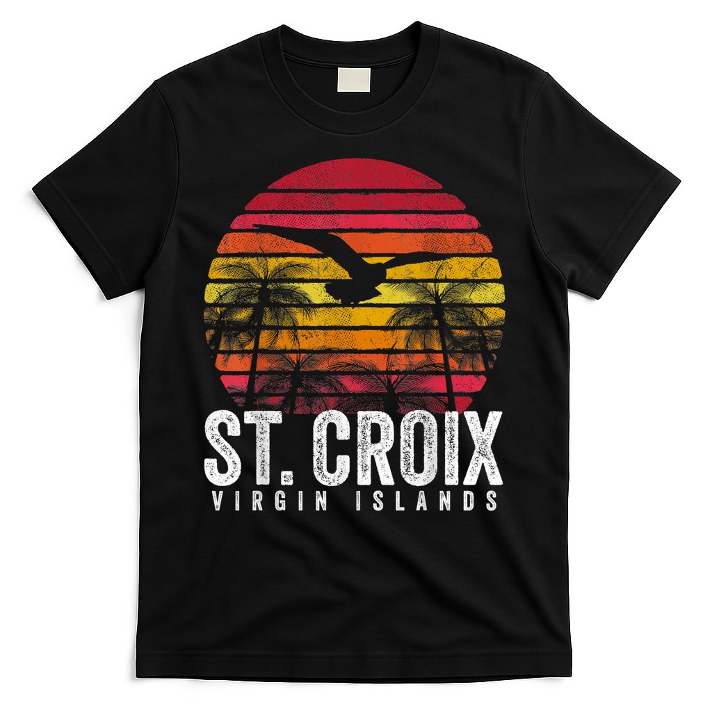 St. Croix Vintage Retro Sunset Beach Island Gift T-Shirt