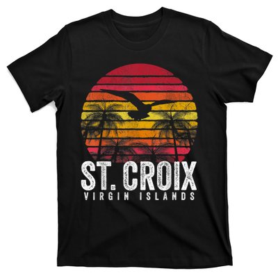 St. Croix Vintage Retro Sunset Beach Island Gift T-Shirt