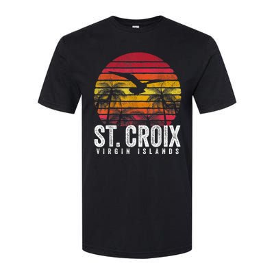 St. Croix Vintage Retro Sunset Beach Island Gift Softstyle® CVC T-Shirt