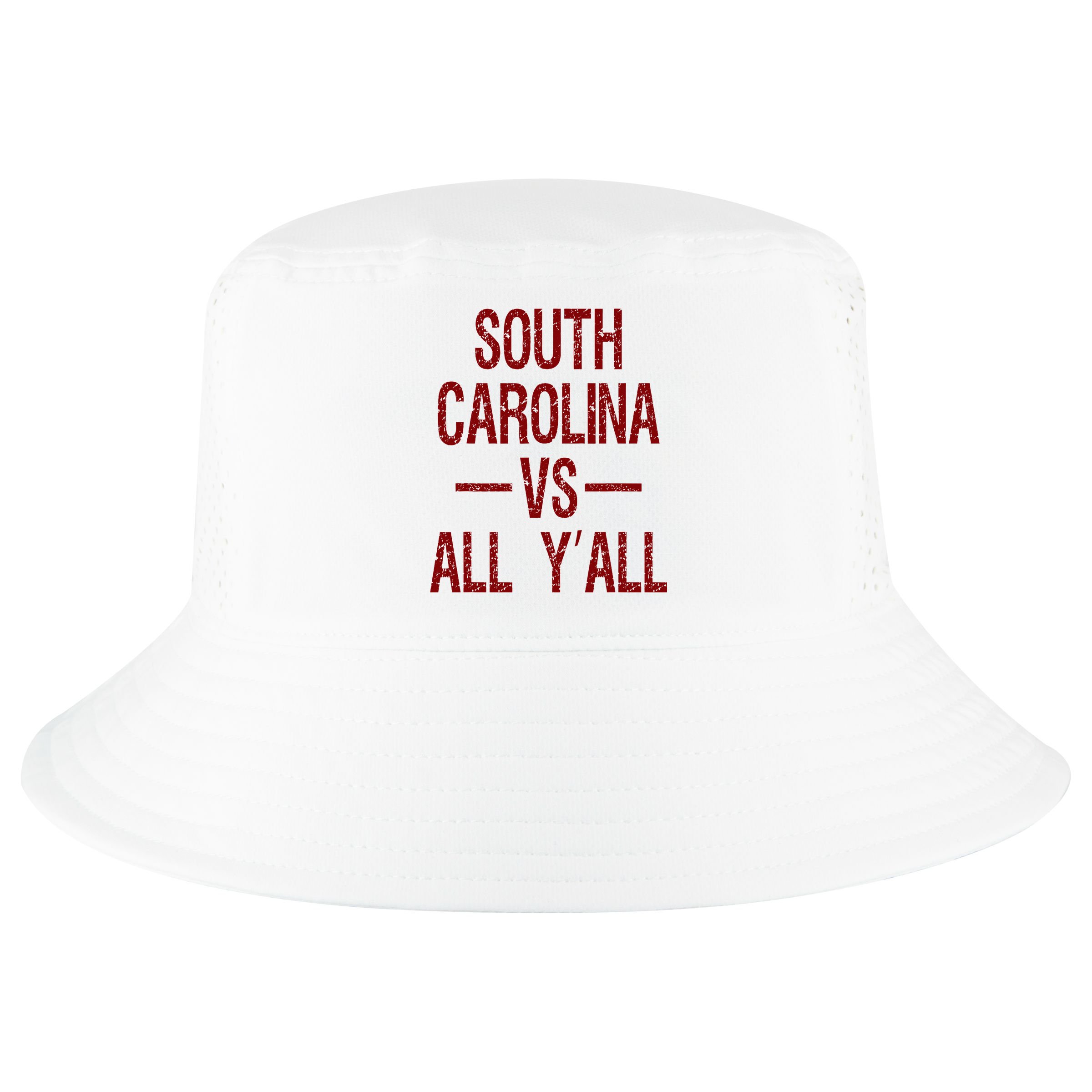South Carolina Vs All YAll Vintage Weathered Southerner Cool Comfort Performance Bucket Hat