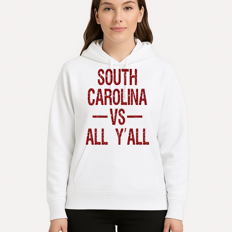 South Carolina Vs All YAll Vintage Weathered Southerner Hoodie