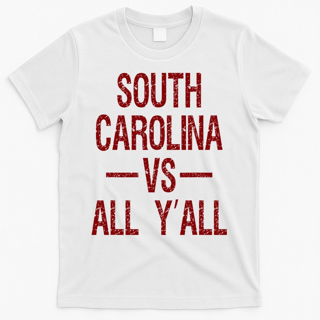 South Carolina Vs All YAll Vintage Weathered Southerner T-Shirt