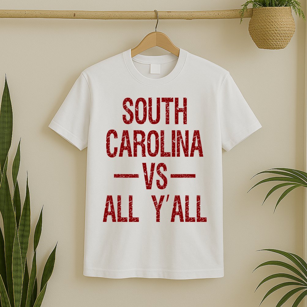 South Carolina Vs All YAll Vintage Weathered Southerner T-Shirt