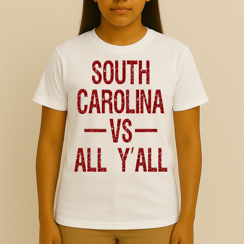South Carolina Vs All YAll Vintage Weathered Southerner T-Shirt