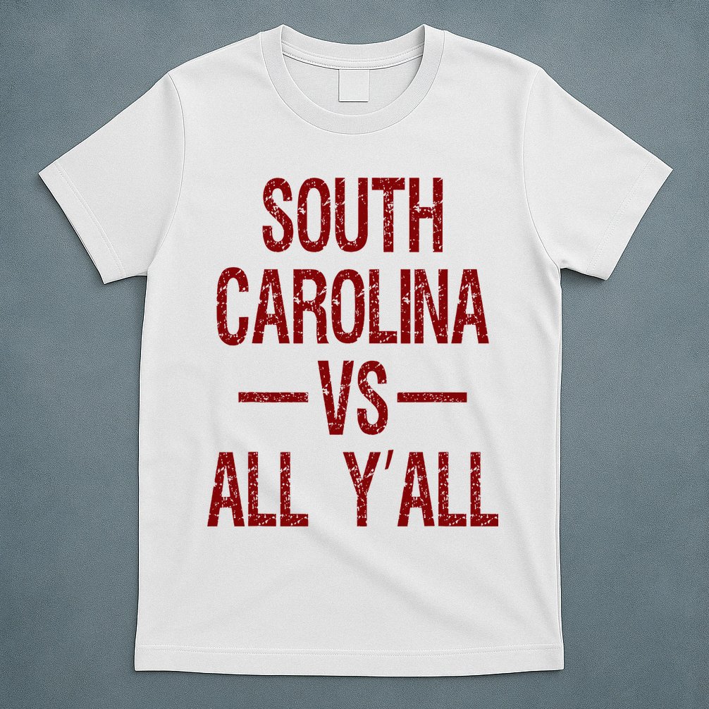 South Carolina Vs All YAll Vintage Weathered Southerner T-Shirt