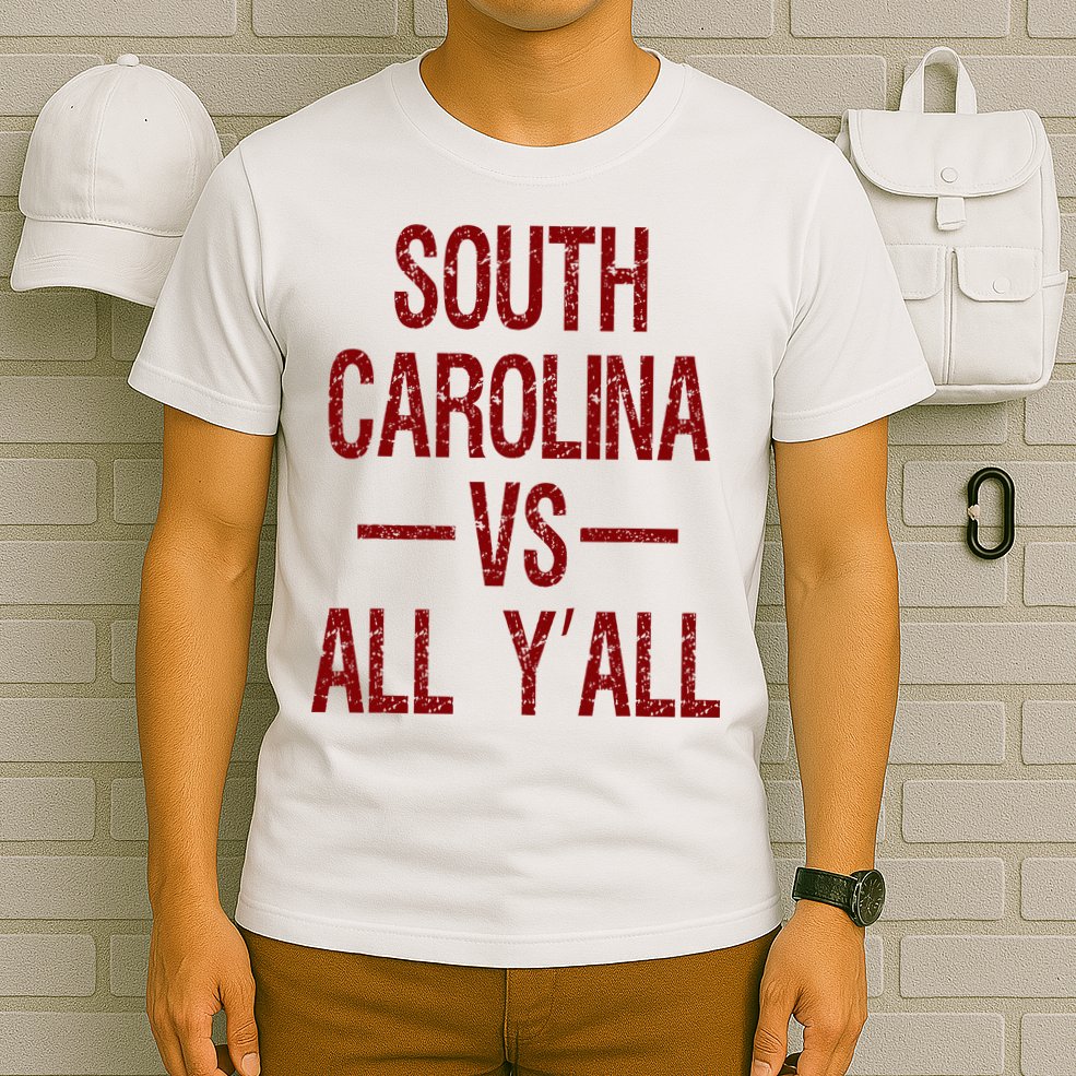 South Carolina Vs All YAll Vintage Weathered Southerner T-Shirt
