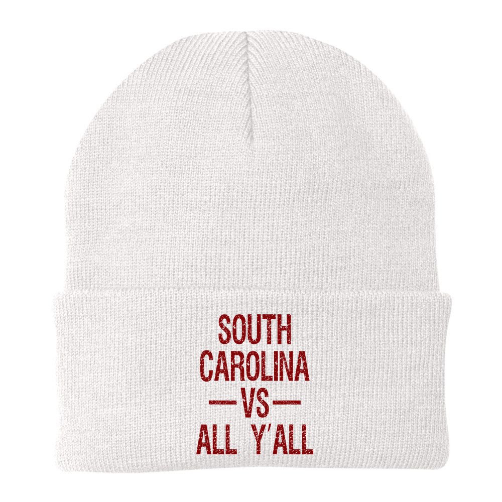 South Carolina Vs All YAll Vintage Weathered Southerner Beanie