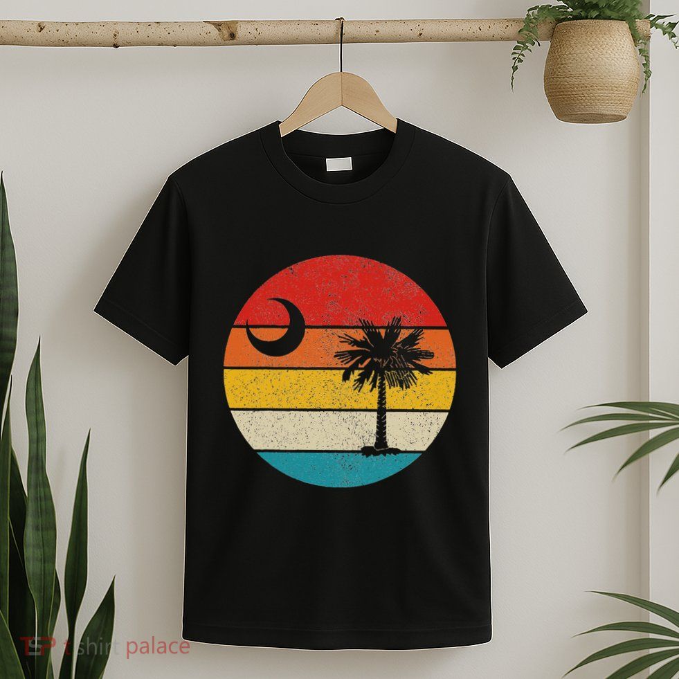 South Carolina Vintage State Flag Palmetto Moon Sc Pride T-Shirt
