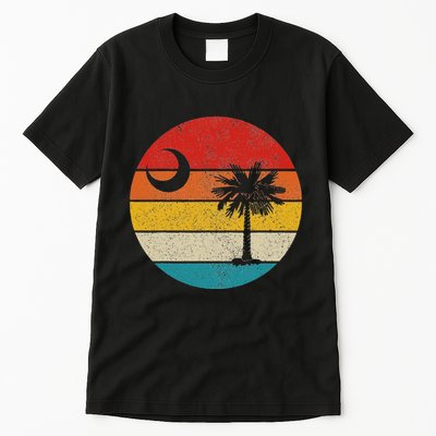 South Carolina Vintage State Flag Palmetto Moon Sc Pride Tall T-Shirt