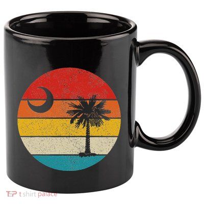South Carolina Vintage State Flag Palmetto Moon Sc Pride 11oz C Handle Ceramic Mug