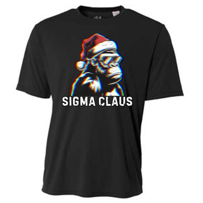 Sigma Claus Vintage Funny Christmas Sigma Costume Cooling Performance Crew T-Shirt