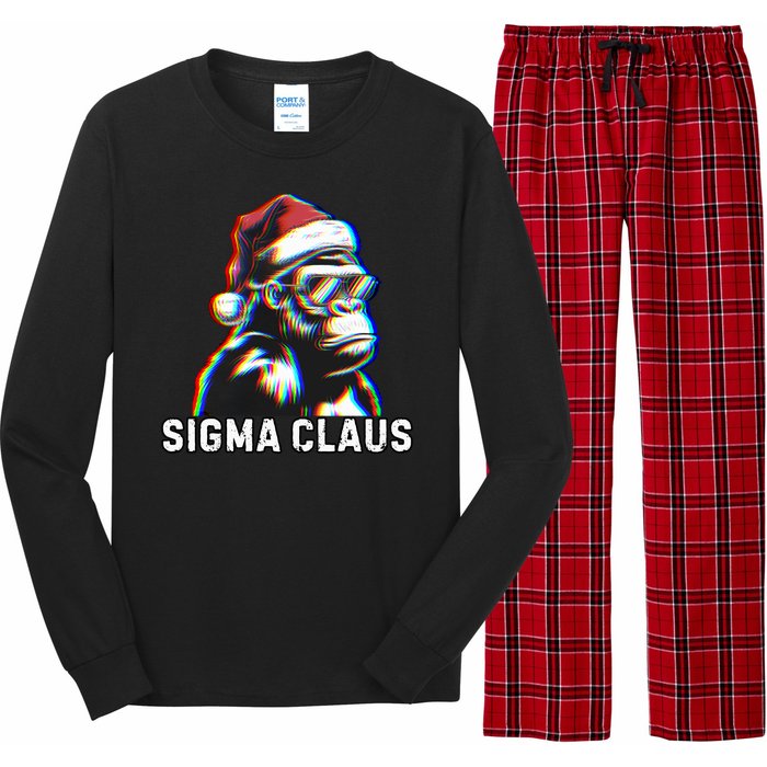 Sigma Claus Vintage Funny Christmas Sigma Costume Long Sleeve Pajama Set