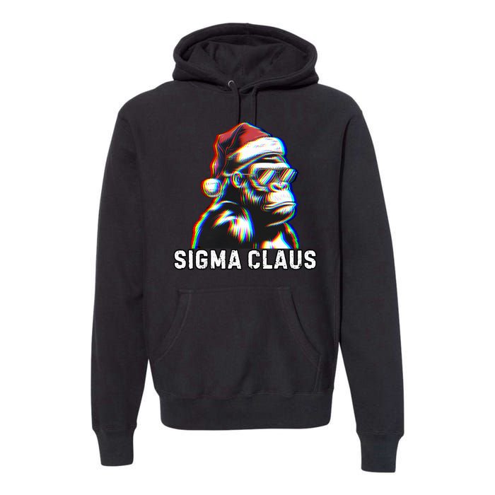 Sigma Claus Vintage Funny Christmas Sigma Costume Premium Hoodie