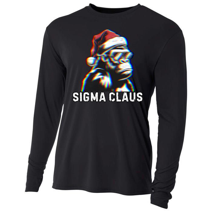 Sigma Claus Vintage Funny Christmas Sigma Costume Cooling Performance Long Sleeve Crew