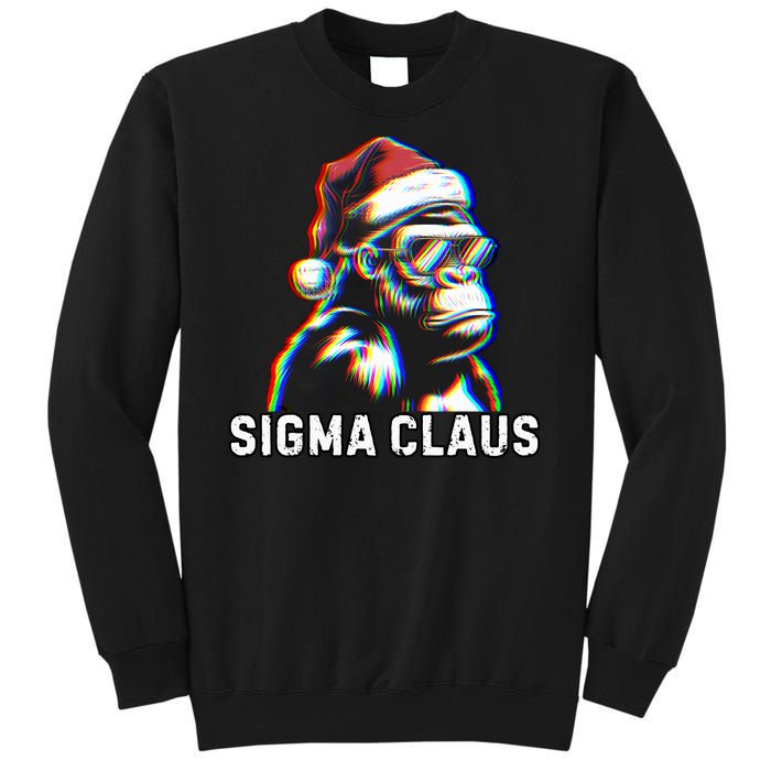 Sigma Claus Vintage Funny Christmas Sigma Costume Tall Sweatshirt