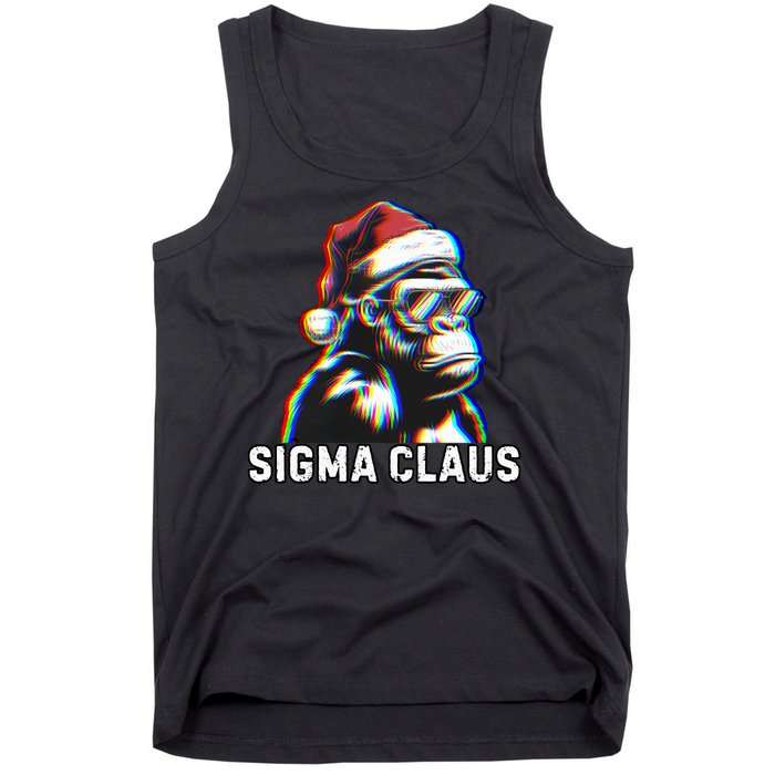 Sigma Claus Vintage Funny Christmas Sigma Costume Tank Top