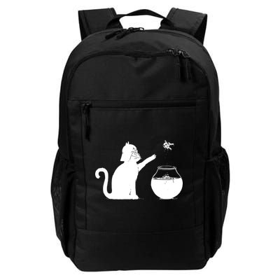 Cat And Fish Bow Parody Backpack
