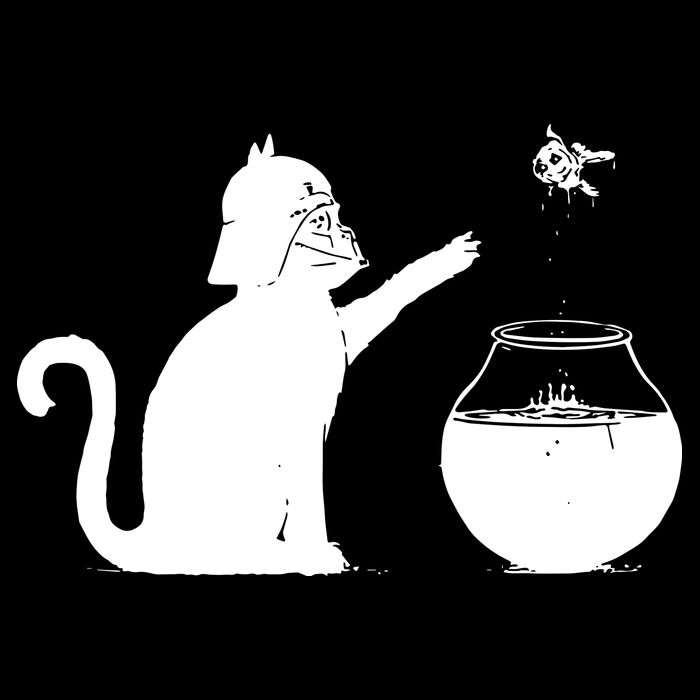 Cat And Fish Bow Parody Sustainable Bucket Hat