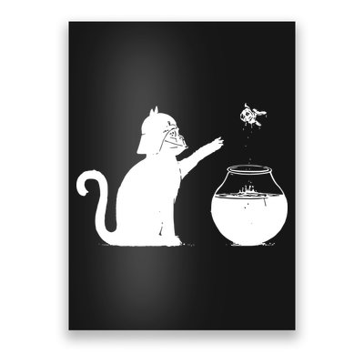 Cat And Fish Bow Parody Poster