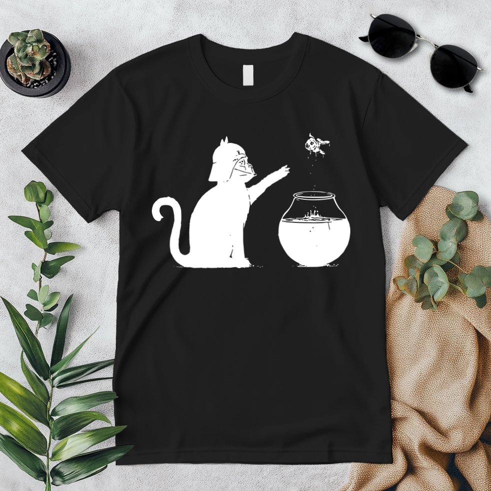 Cat And Fish Bow Parody Premium T-Shirt