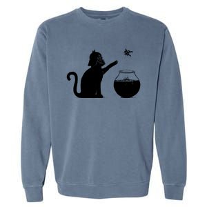 Sw Cat Vader Premium Cat Garment-Dyed Sweatshirt