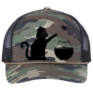 Sw Cat Vader Premium Cat Retro Rope Trucker Hat Cap