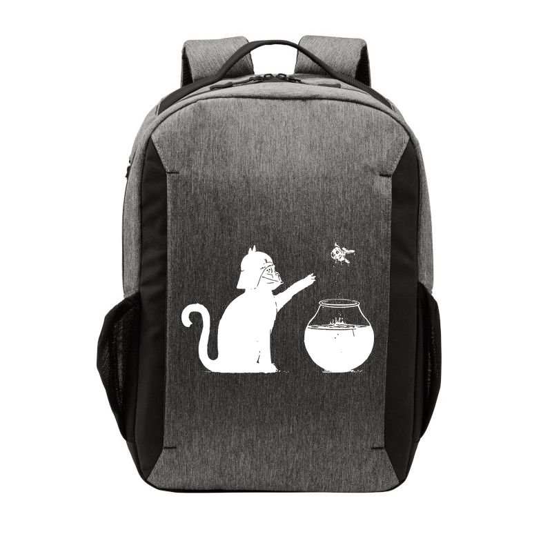 Cat And Fish Bow Parody Vector Backpack