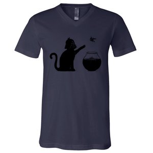 Sw Cat Vader Premium Cat V-Neck T-Shirt