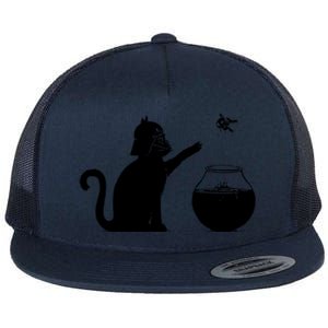 Sw Cat Vader Premium Cat Flat Bill Trucker Hat