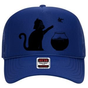 Sw Cat Vader Premium Cat High Crown Mesh Back Trucker Hat