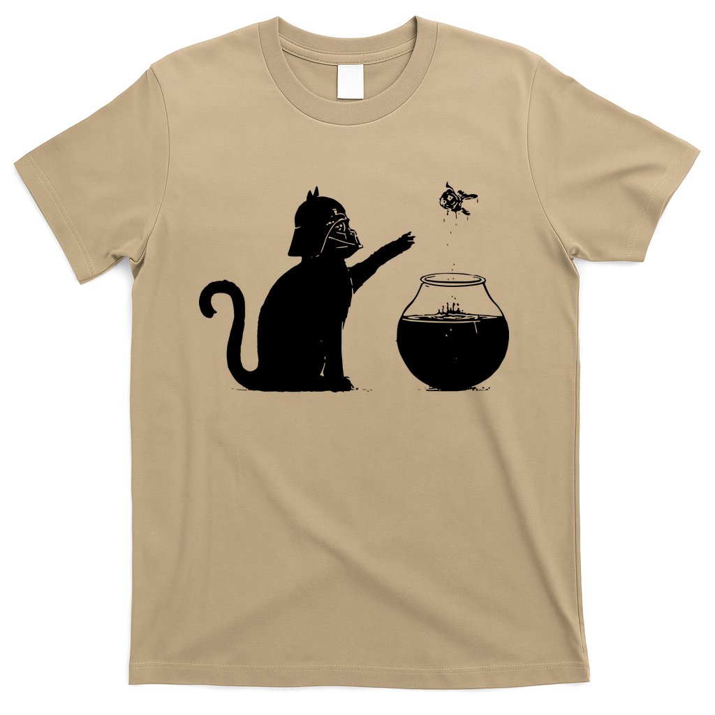 Cat And Fish Bow Parody T-Shirt
