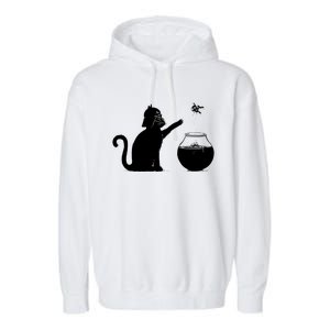 Sw Cat Vader Premium Cat Garment-Dyed Fleece Hoodie