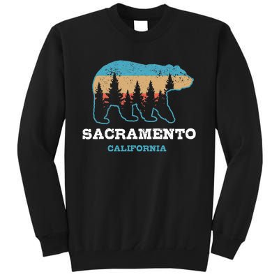 Sacramento California Vintage Bear Grizzly Nature Souvenir Sweatshirt