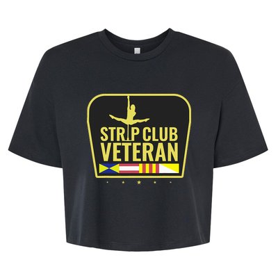 Strip Club Veteran Bella+Canvas Jersey Crop Tee