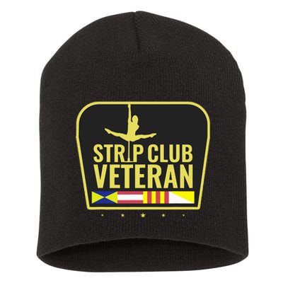 Strip Club Veteran Short Acrylic Beanie