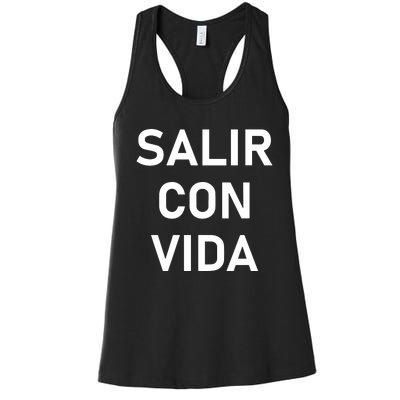 Salir Con Vida Women's Racerback Tank